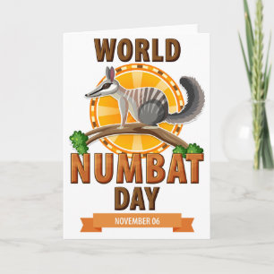 Tarjeta Día Mundial del Numbat