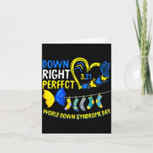 Tarjeta Día mundial del síndrome de down marzo 21 down bie