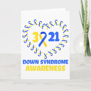 Tarjeta Día Mundial del Síndrome de Down para Combatir Ide
