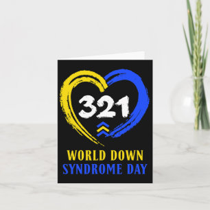 Tarjeta Día Mundial del Síndrome de Down para combatir las