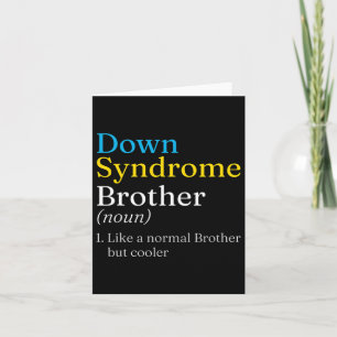 Tarjeta Día Mundial del Síndrome de Down para combatir las
