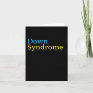 Tarjeta Día Mundial del Síndrome de Down para combatir las