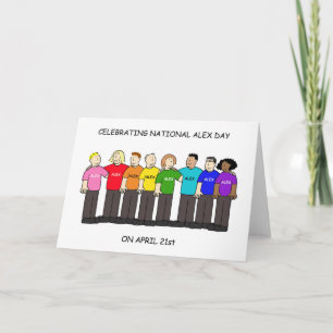 Tarjeta Día Nacional de Alex 21 de abril