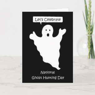 Tarjeta Día Nacional de Caza de Fantasma 29 de septiembre