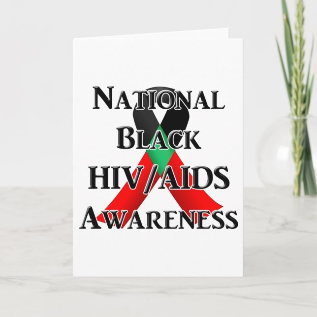 Tarjeta Día Nacional de Concienciación sobre el VIH/SIDA e (Anverso)