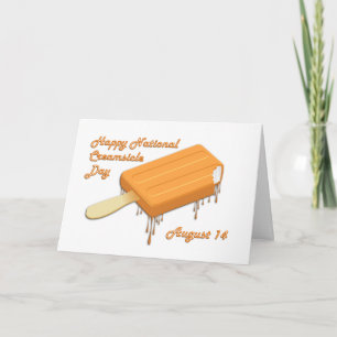 Tarjeta Día Nacional de la Crema de Naranja 14 de agosto