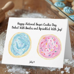 Tarjeta Día Nacional de la Galleta de Azúcar con Glaseado