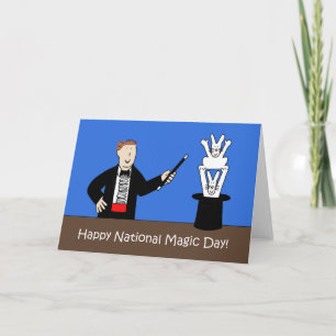 Tarjeta Día Nacional de la Magia 31 de Octubre