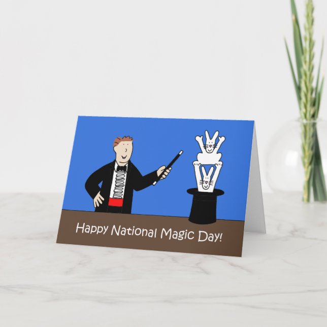 Tarjeta Día Nacional de la Magia 31 de Octubre (Anverso)