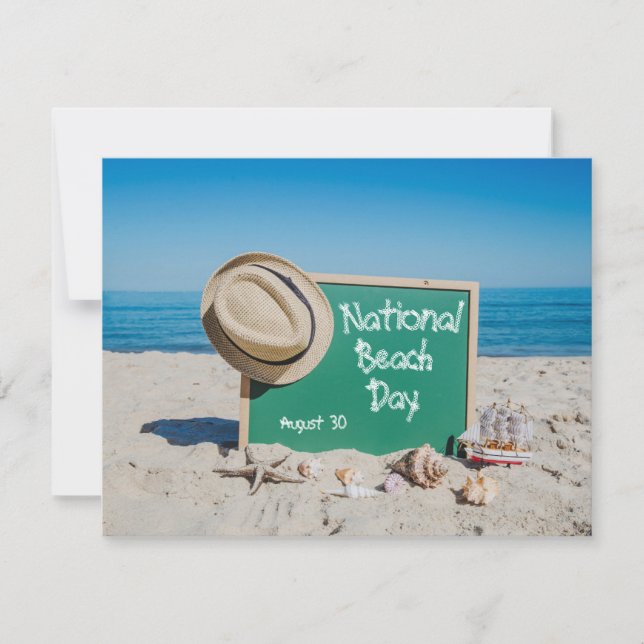 Tarjeta Día Nacional de la Playa (Anverso)