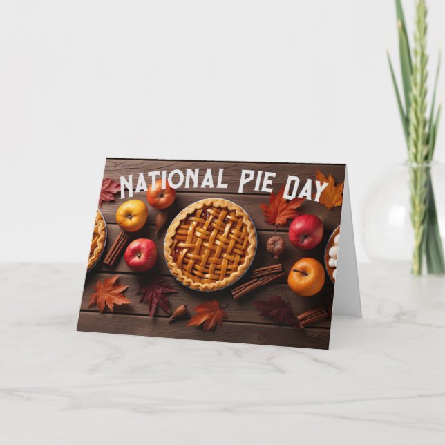 Tarjeta Día Nacional de la Tarta (Anverso)
