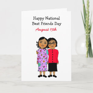 Tarjeta Día nacional de los mejores amigos 15 de agosto