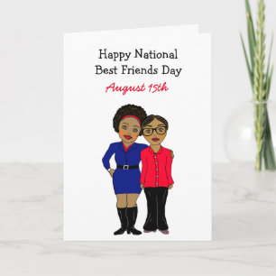Tarjeta Día Nacional de los Mejores Amigos 15 de Agosto Ta