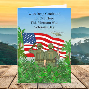 Tarjeta Día Nacional de los Veteranos de la Guerra de Viet