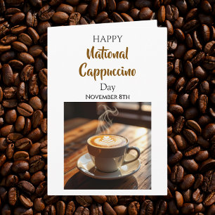 Tarjeta Día Nacional del Capuchino 8 de noviembre