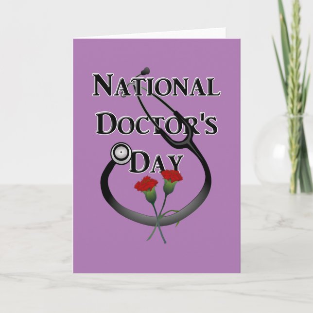 Tarjeta Día Nacional del Médica (Anverso)