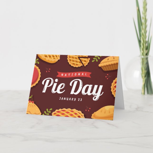 Tarjeta Día Nacional del Pastel (Anverso)