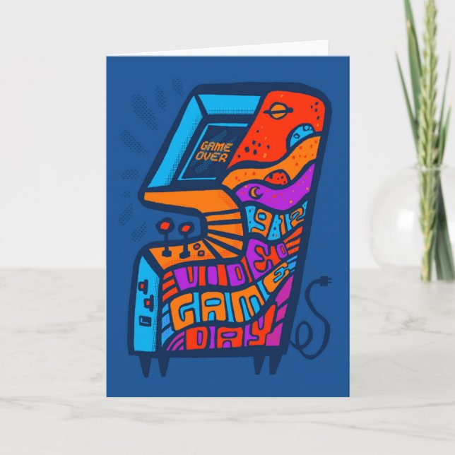 Tarjeta Día nacional del videojuego 9 de septiembre (Anverso)