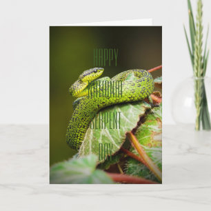 Tarjeta Día nacional feliz de la serpiente