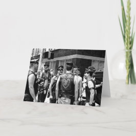 Tarjeta Día NYC del orgullo gay. 1989