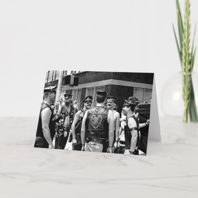 Tarjeta Día NYC del orgullo gay. 1989 (Anverso)