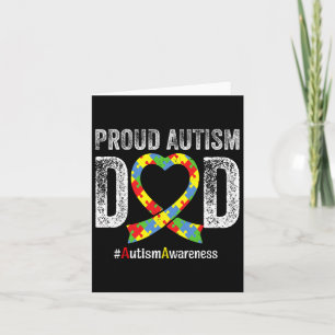 Tarjeta Día Orgulloso Papá Autismo Mes de Concienciación s