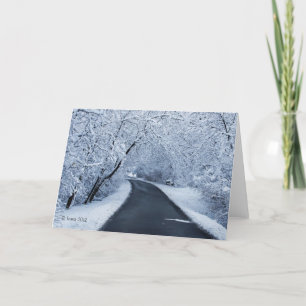 Tarjeta Día perfecto de la nieve de la imagen