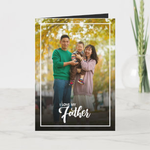 Tarjeta Día personalizado del padre de la foto, regalo de