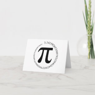 Tarjeta Día Pi (π)