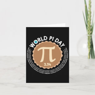 Tarjeta Día Pi - 3.14 de marzo de 14 - Nerd de geometría m