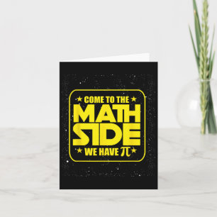 Tarjeta Día Pi - Vengan Al Lado De Las Matemáticas Tenemos