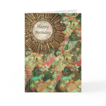 Día retro del cumpleaños del art déco del estilo