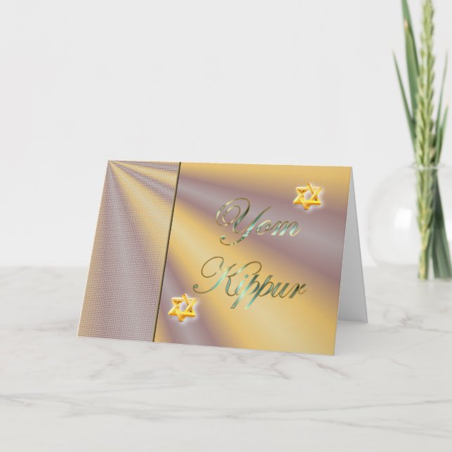 Tarjeta Día santo de ayuno del judaísmo del día de fiesta (Anverso)
