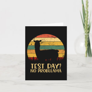 Tarjeta Día sin problemas profesor de silueta de estudiant