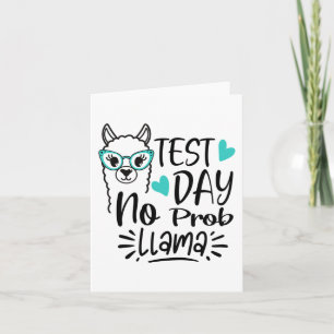 Tarjeta Día sin prueba de profesores Prob-llama Llama Día