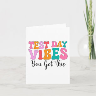 Tarjeta Día Vibes Groovy Prueba Día de Profesora Mujeres E
