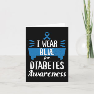 Tarjeta Diabetes Sensibilización Mes Yo Uso Azul T1 T2