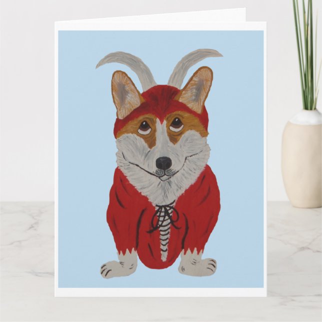 Tarjeta Diablo Corgi (Anverso)