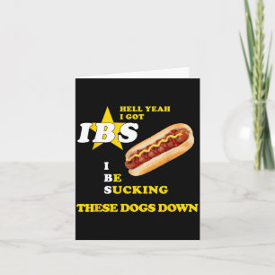 Tarjeta Diablos Sí Tengo Ibs Perro Caliente Divertido Wein