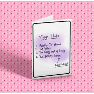 Tarjeta Diagnóstico de cáncer