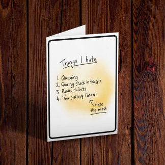 Tarjeta Diagnóstico de cáncer