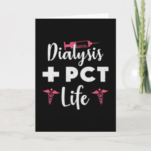 Tarjeta Diálisis + PCT Diálisis de vida Nefrología del Téc