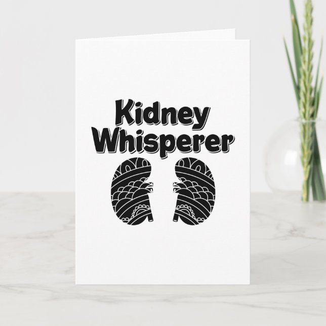 Tarjeta Dialysis Tech Nurse Kidney Whisperer Nephrology (Anverso)