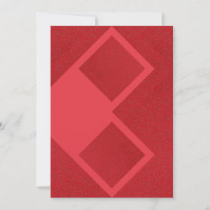 Tarjeta Diamante Moderna Rojo Tomate – Personaliza