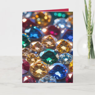 Tarjeta Diamantes De Muchos Colores