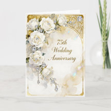 Diamantes y Rosas Blancas 75º Aniversario de Boda