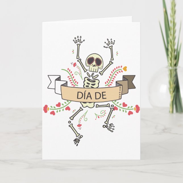 Tarjeta Diámetro DE Festival de los muertos (Anverso)