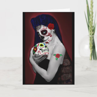 Tarjeta Diámetro los de Muertos