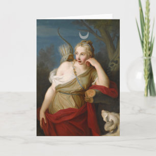 Tarjeta Diana, diosa de la caza   Pietro Rotari