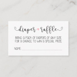 Tarjeta Diaper Raffle